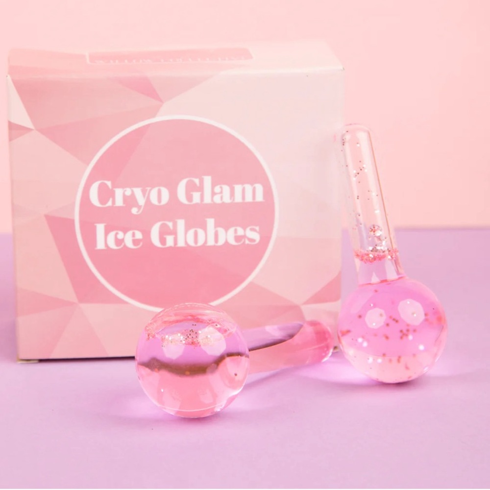 ⭐️ 3 for $22- Willow Collective | Cryo Glam Pink Cooling Globes, Set of 2, NIB
